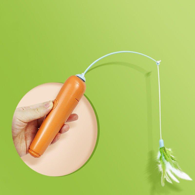 2 In 1 Pet Cat Toy With Feather For Self-Play Cat Turntable Pets Supplies Cat Toy Toys Cats Items Products-4