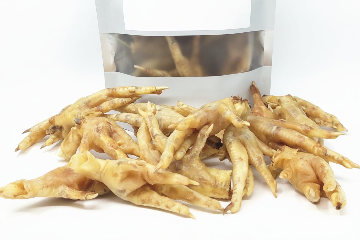 Chicken Feet Dog Chews | Natural USA Made Dog Treats-0