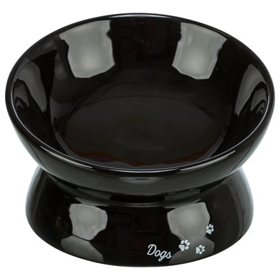 Trixie Raised Ceramic Dog Food/Water Bowl Black-0