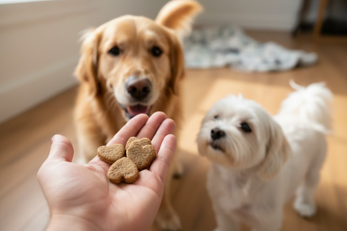 Peanut butter cookies crunchy dog treats BeyondWhiskers-2