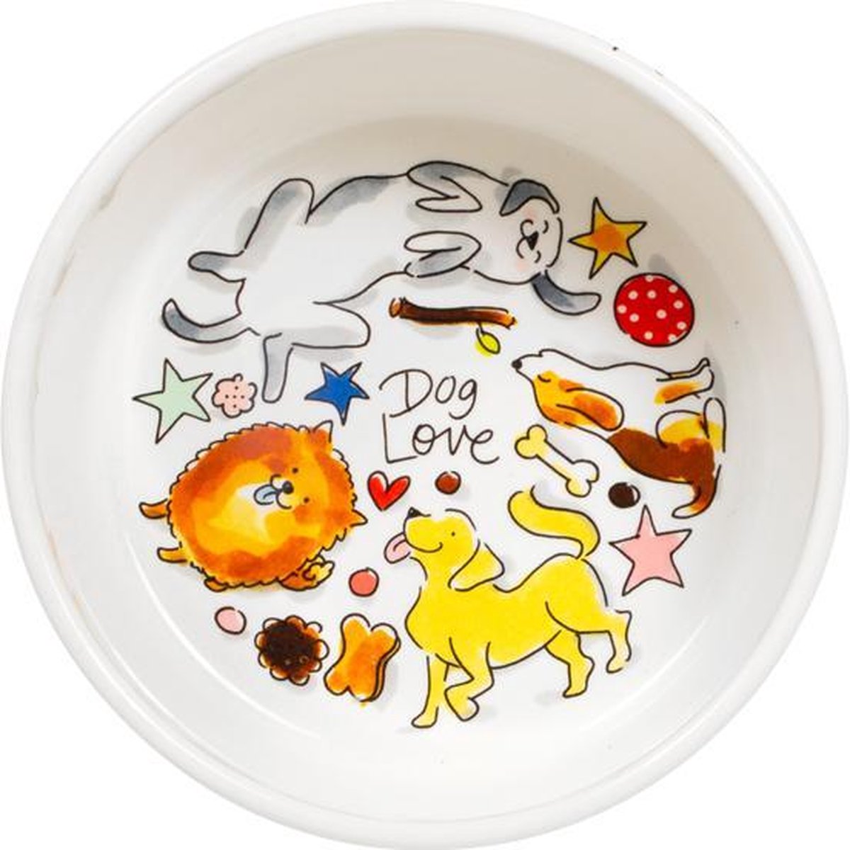 Blond Amsterdam food bowl dog love