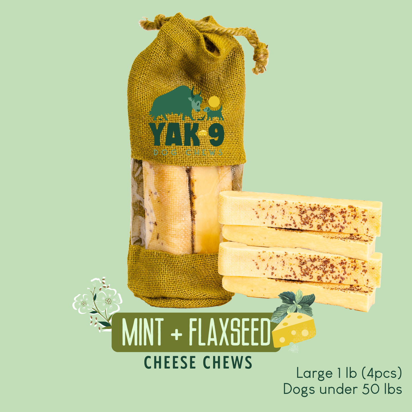 Flaxseed Yak Chews for Dogs