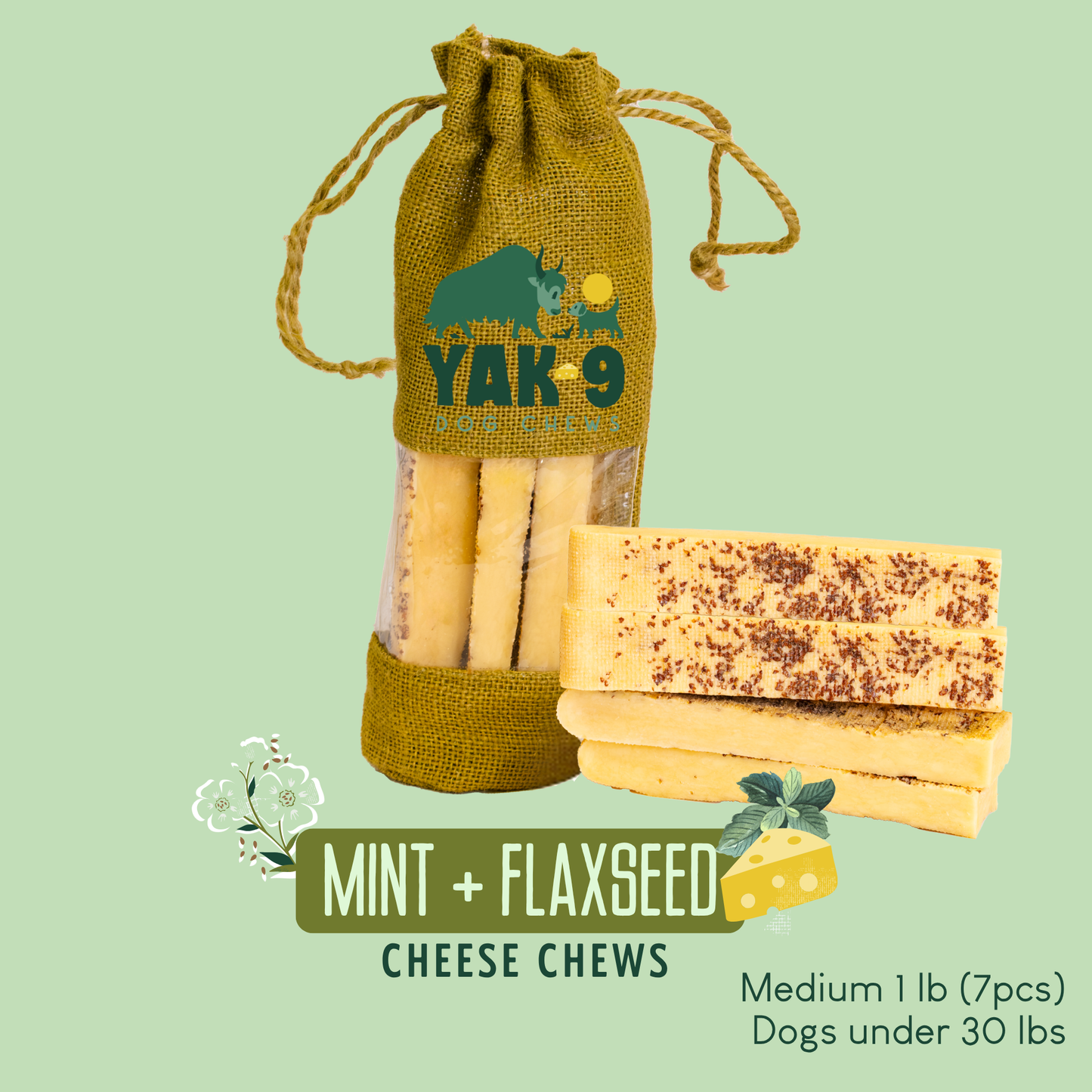 Flaxseed Yak Chews for Dogs