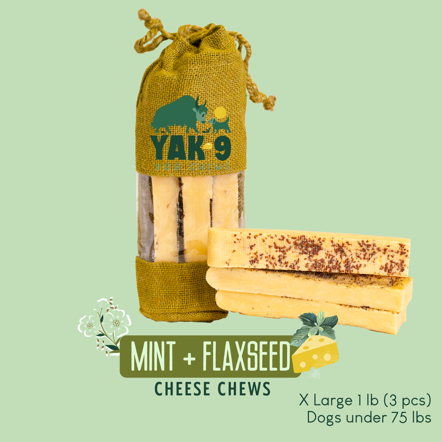 Flaxseed Yak Chews for Dogs