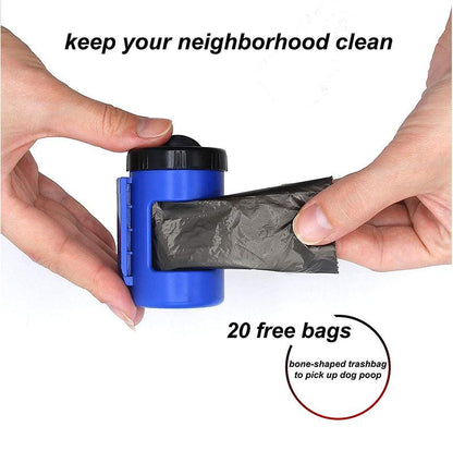 Nightwalk 4.5M Led Light And Waste Bag Dispenser Retractable Dog Leash-5