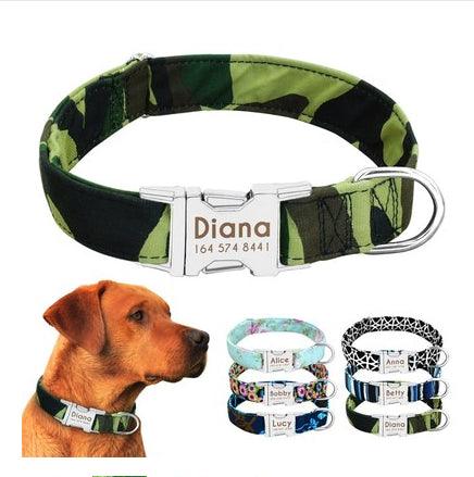Reflective Wave Point Dog Collar: High Visibility, Adjustable, And Stylish