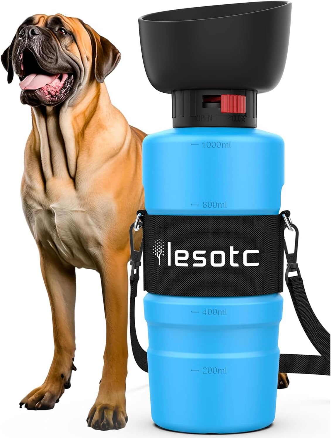 34oz Portable Dog  Water Bottle Dispenser-3.5Gen