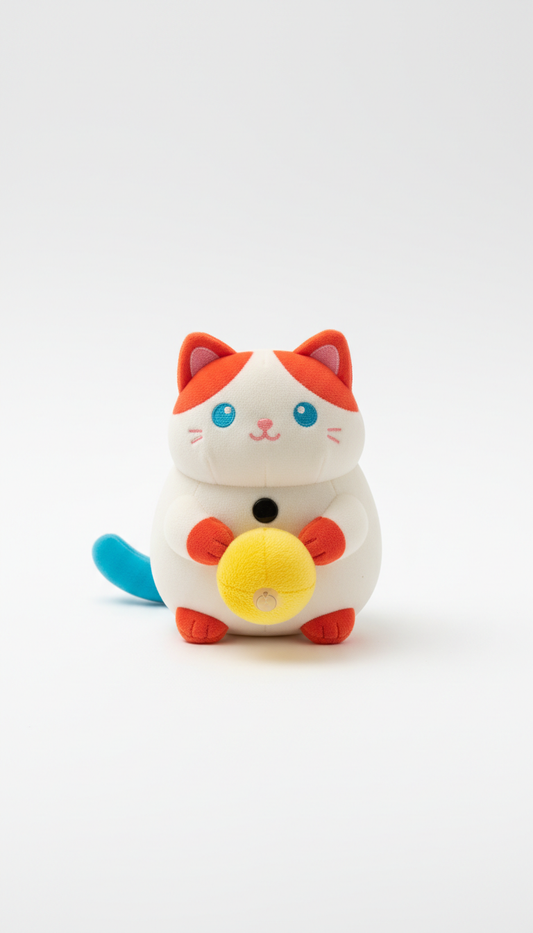 Plush Interactive Cat Toy With Feathers