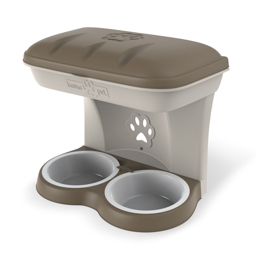 Bama pet dog food bowl 48x27x42 cm taupe