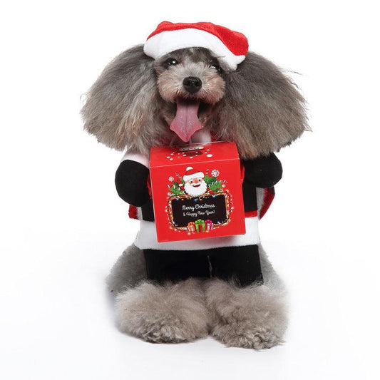 Funny Cosplay Pet Costume Set: Cute Cartoon Dog Outfit For Halloween And Christmas Dress-Up