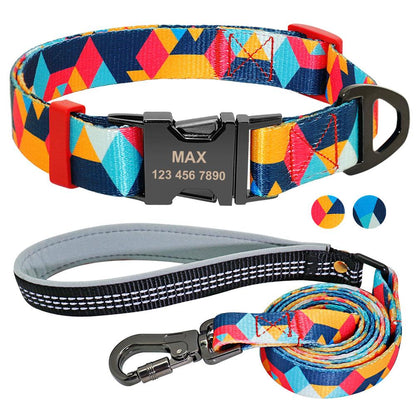 Personalized Pet Id Dog Collar With Customizable Dog Tag-4