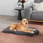 Orthopedic Dog Bed with Memory Foam Support for Large Dogs-Gray-2