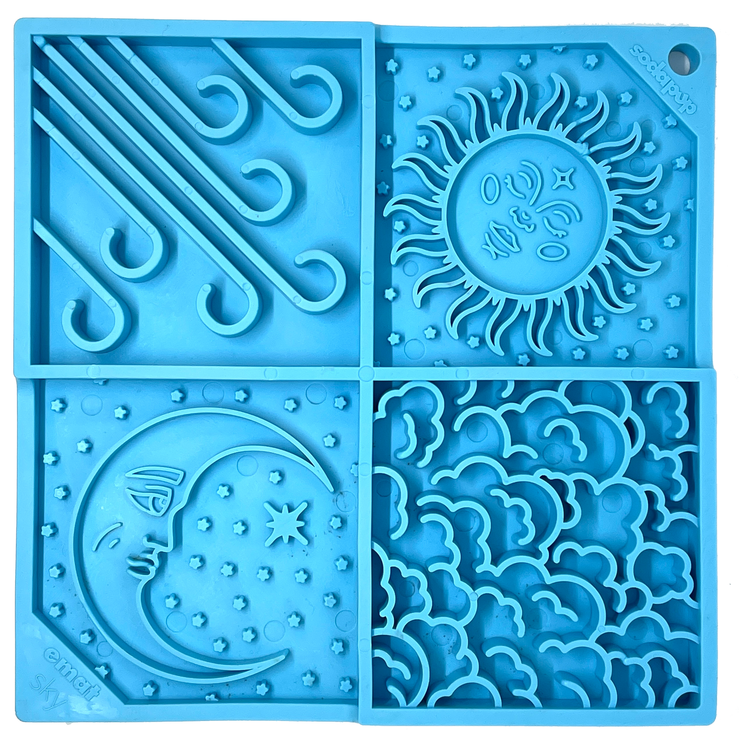 Sky eMat - Enrichment Lick Mat for Dogs and Cats | Celestial Design | SodaPup