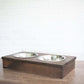 Dog Food Stand, Wooden Pet Feeder with Stainless Steel Bowls-2