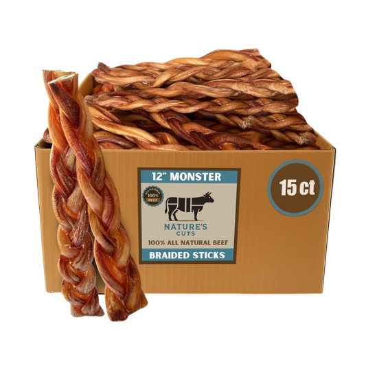 12" MONSTER Braided Bully Sticks