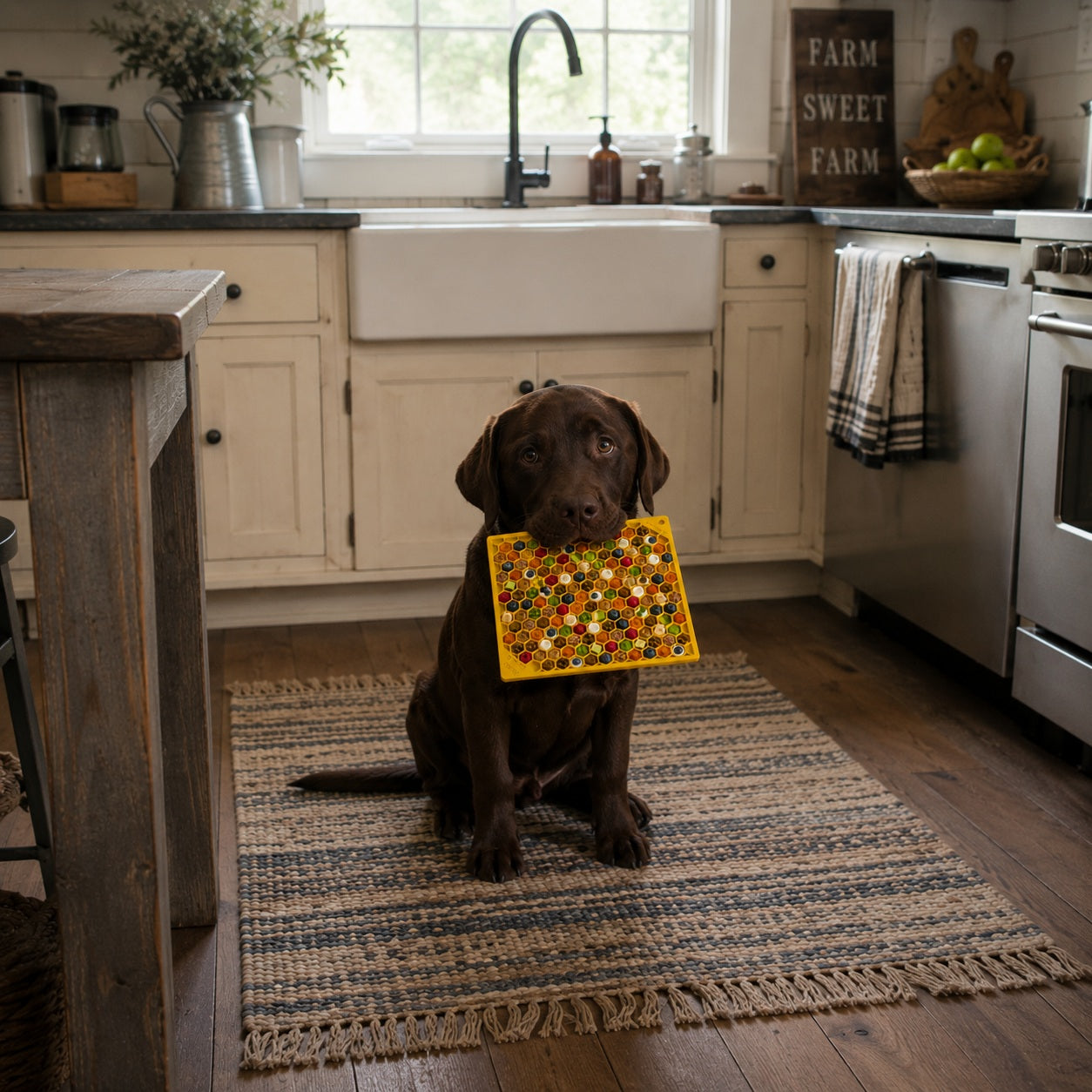 Honeycomb eMat - Enrichment Lick Mat for Dogs and Cats | eMat Enrichment Toy for Anxiety Relief | SodaPup