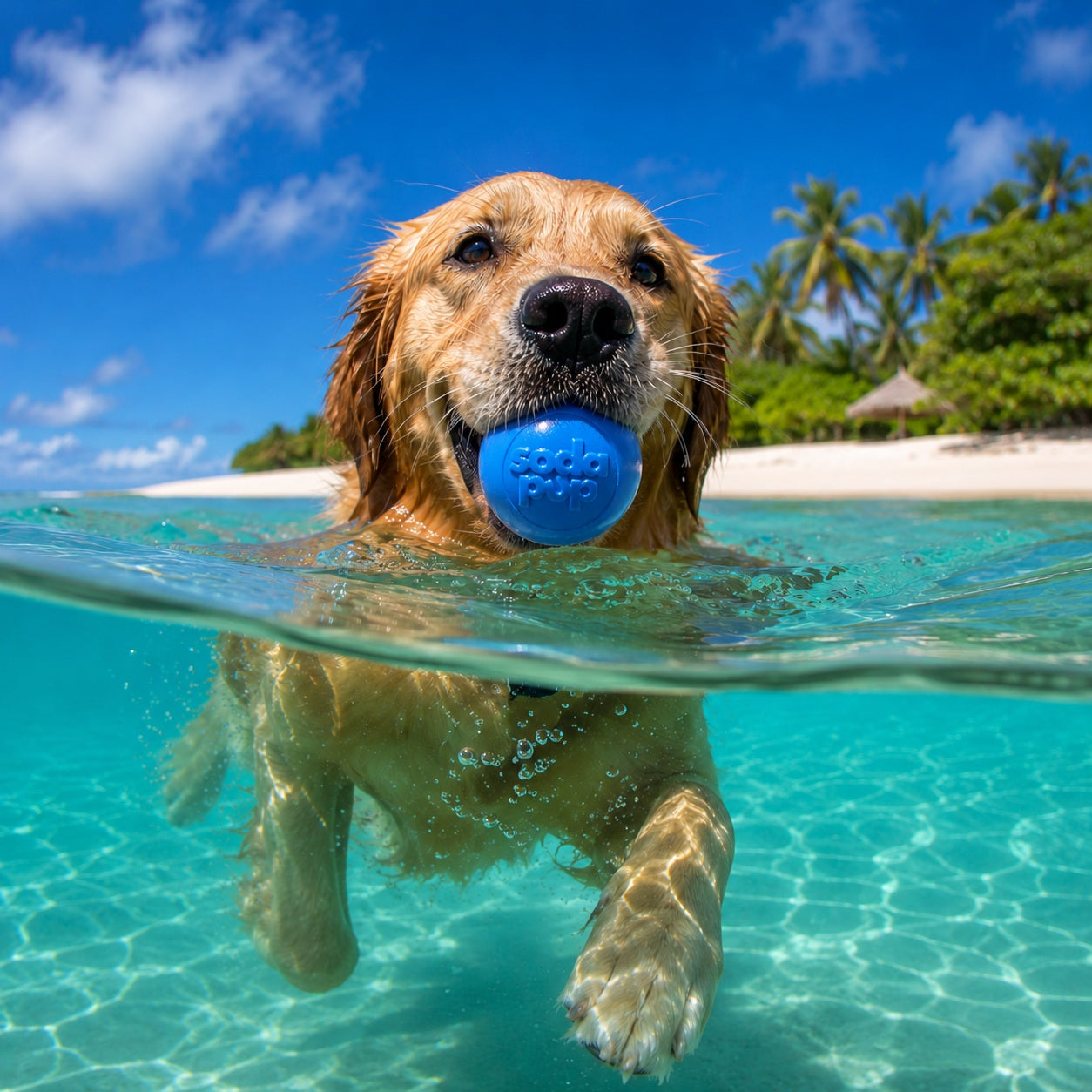Squeak Ball - Durable Squeaky Dog Toy, Floats, Chew Toy | USA Made