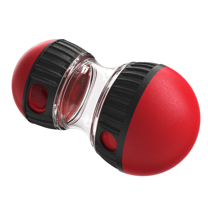 NNEDSZ Red Interactive Dog Slow Feeder Toy - Food Dispenser Ball for Healthy Digestion