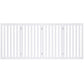 Folding 4-Panel Dog Gate Pet Fence in White Wood Finish-2