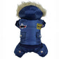 Air Force Inspired Four-Legged Pet Suit - Stylish Autumn And Winter Coats For Dogs-4