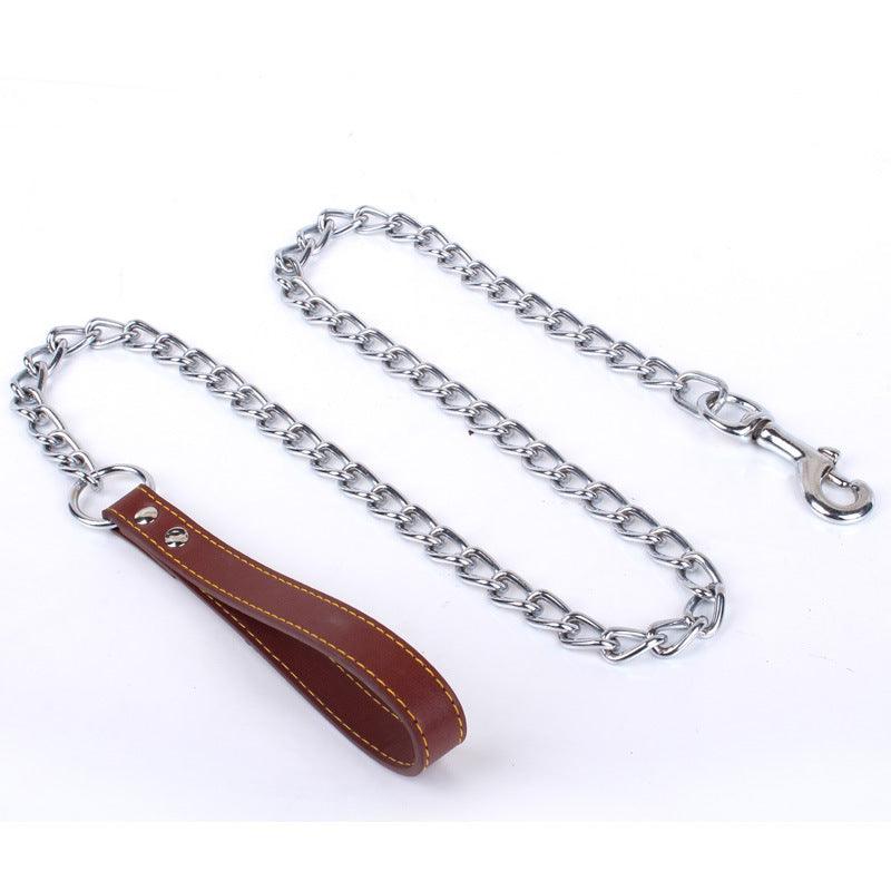 Durable Dog Leash With Anti-Bite Chain - Secure And Stylish Walks For Your Pup!-0