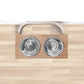 Floating Wooden Raised Food Stand, Medium Dog Feeding Station, Hanging Pet Bowls-2