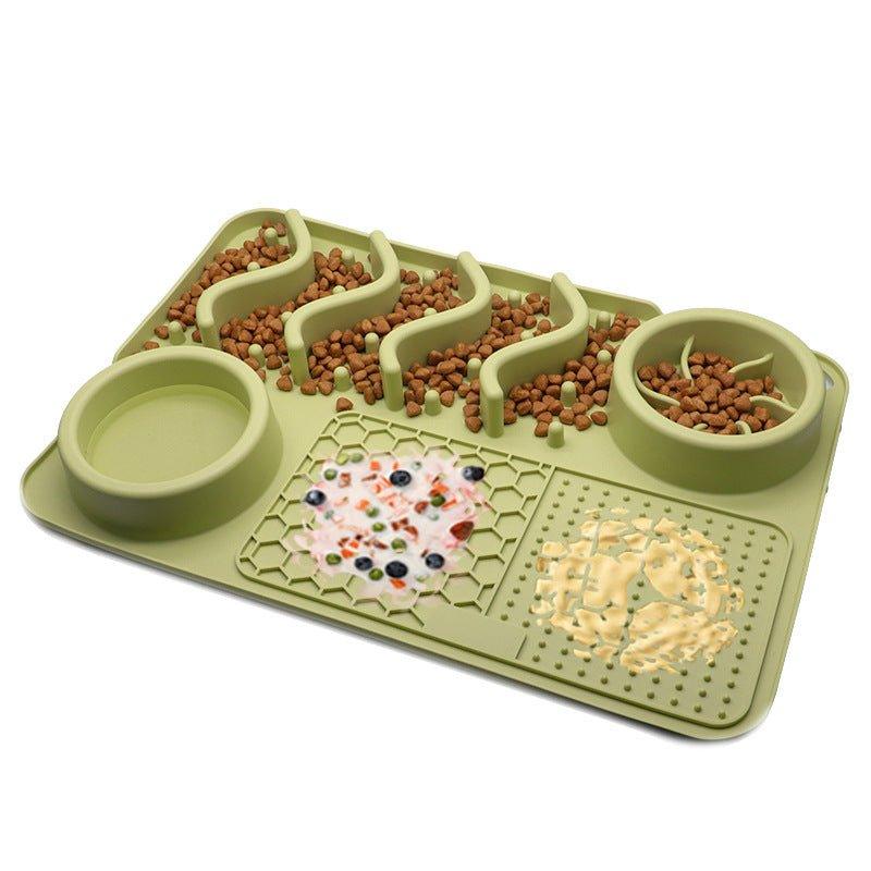 Dog Silicone Licking Pad Pet Licking Mat Silicone Mat Multifunctional Food Bowl