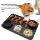 Dog Silicone Licking Pad Pet Licking Mat Silicone Mat Multifunctional Food Bowl-0