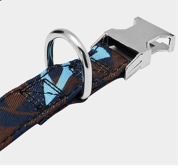 Reflective Wave Point Dog Collar: High Visibility, Adjustable, And Stylish