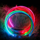 Usb Rechargeable Glow-In-The-Dark Pet Collar With Three Flashing Modes-2
