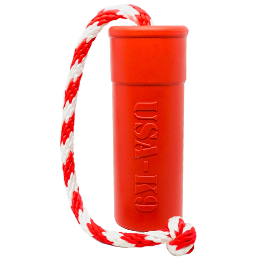 USA-K9 Firecracker Floating Training Dummy | K9 Handler Reward Toy | Red | USA Made