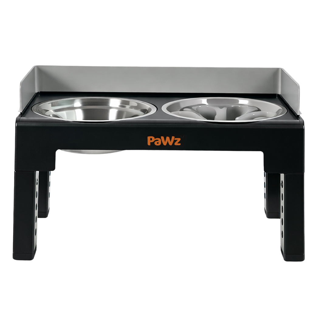 Pawz Elevated Dog Bowls Pet Feeder 6 Height Adjustable Raised Food Water Large
