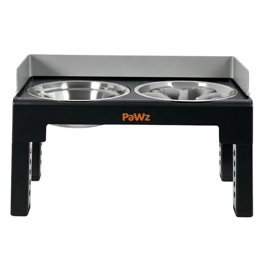 Pawz Elevated Dog Bowls Pet Feeder 6 Height Adjustable Raised Food Water Large