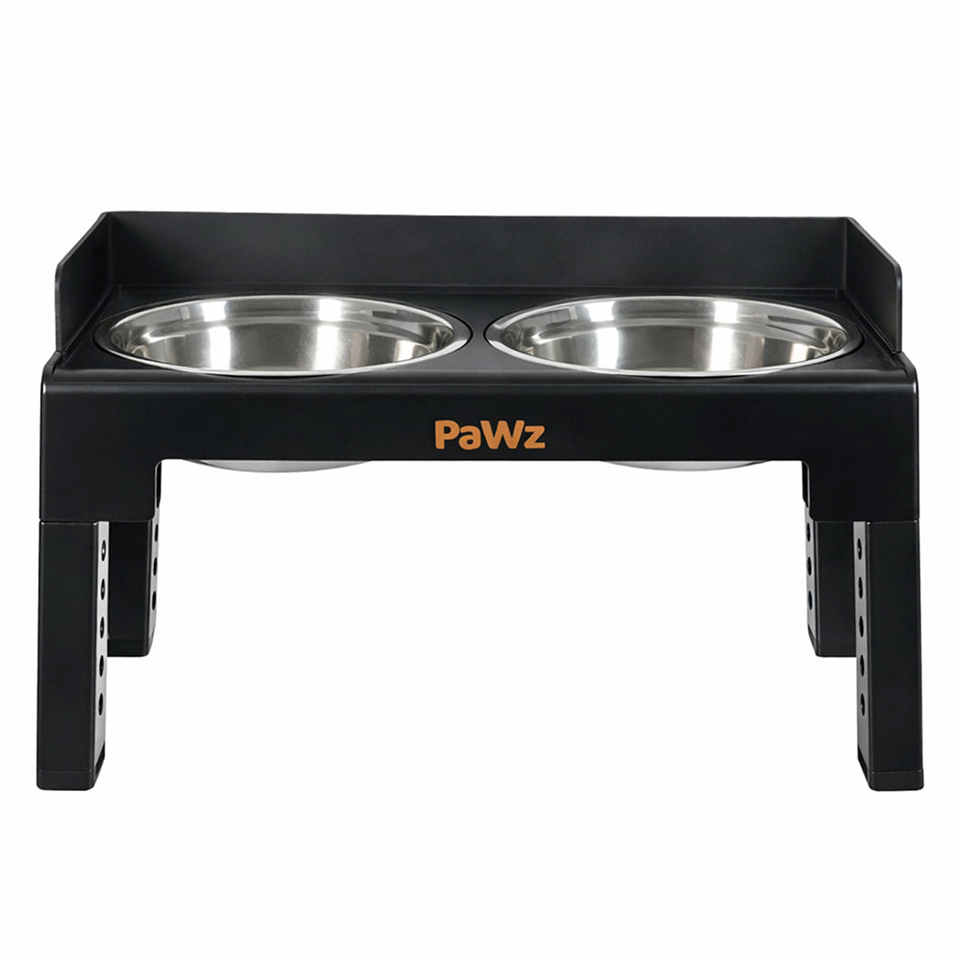 Pawz Elevated Dog Bowls Pet Feeder 6 Height Adjustable Raised Food Water Large