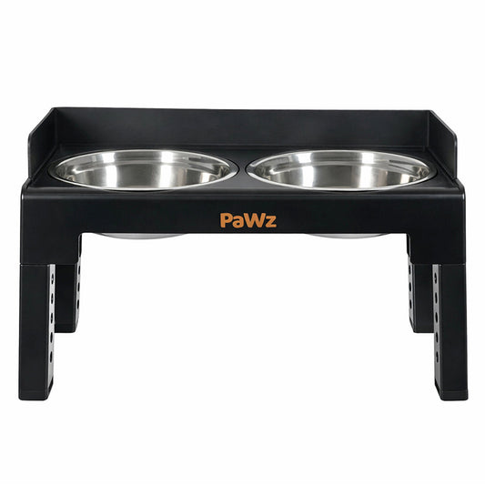 Pawz Elevated Dog Bowls Pet Feeder 6 Height Adjustable Raised Food Water Large