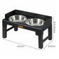 Pawz Elevated Dog Bowls Pet Feeder 6 Height Adjustable Raised Food Water Large