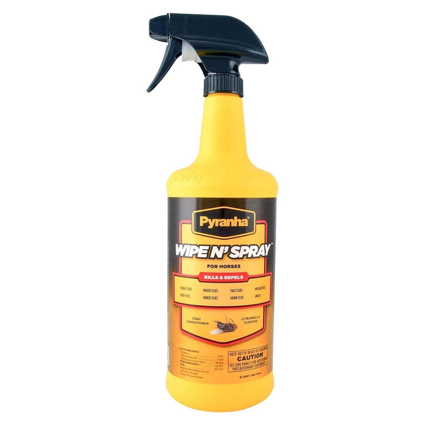 Pyranha Wipe N' Spray Fly Spray for Horses